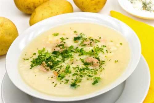 картофельный суп с фрикадельками и макаронами